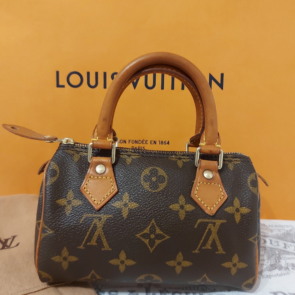 πSOLDπ Louis Vuitton Monogram Speedy Mini Sac HL - Picture 1 of 16